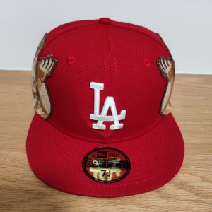 New Era Jon Stan Red  Los Angeles Dodgers Limited Edition – 59fifty Fitted- Grey UV. Preorder Online all sizes are available .