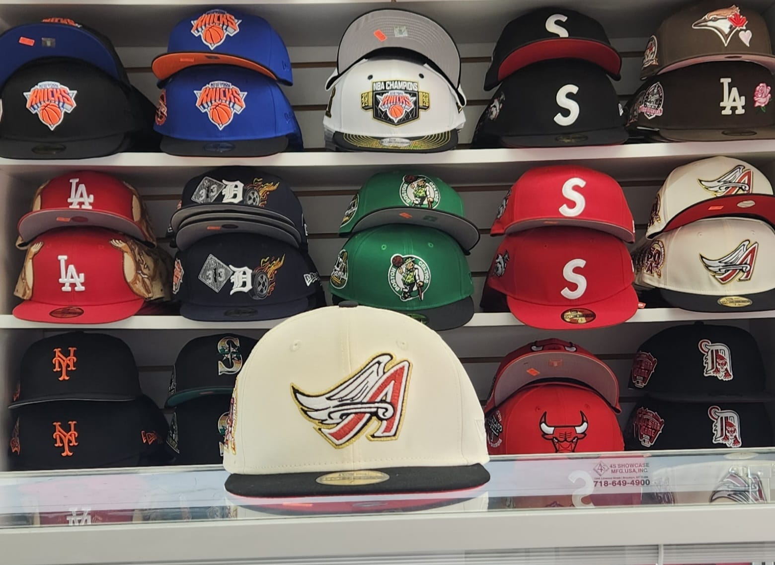 New Era  Anaheim Angels  2 Tones 59fifty Fitted- 50th Anniversary Patch-Red UV.