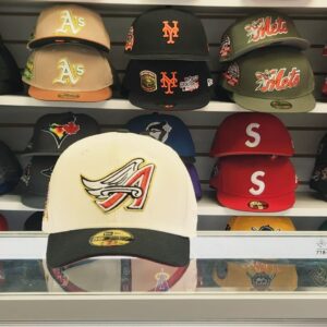 New Era Anaheim Angels 2 tone 59fifty Fitted- 50th Anniversary Patch- Red UV.